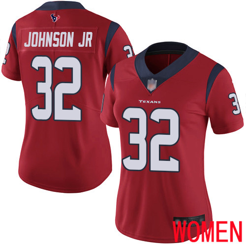 Houston Texans Limited Red Women Lonnie Johnson Alternate Jersey NFL Football #32 Vapor Untouchable